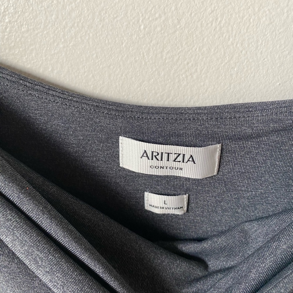 Aritzia grey contour strapless midi dress - Picture 7 of 8